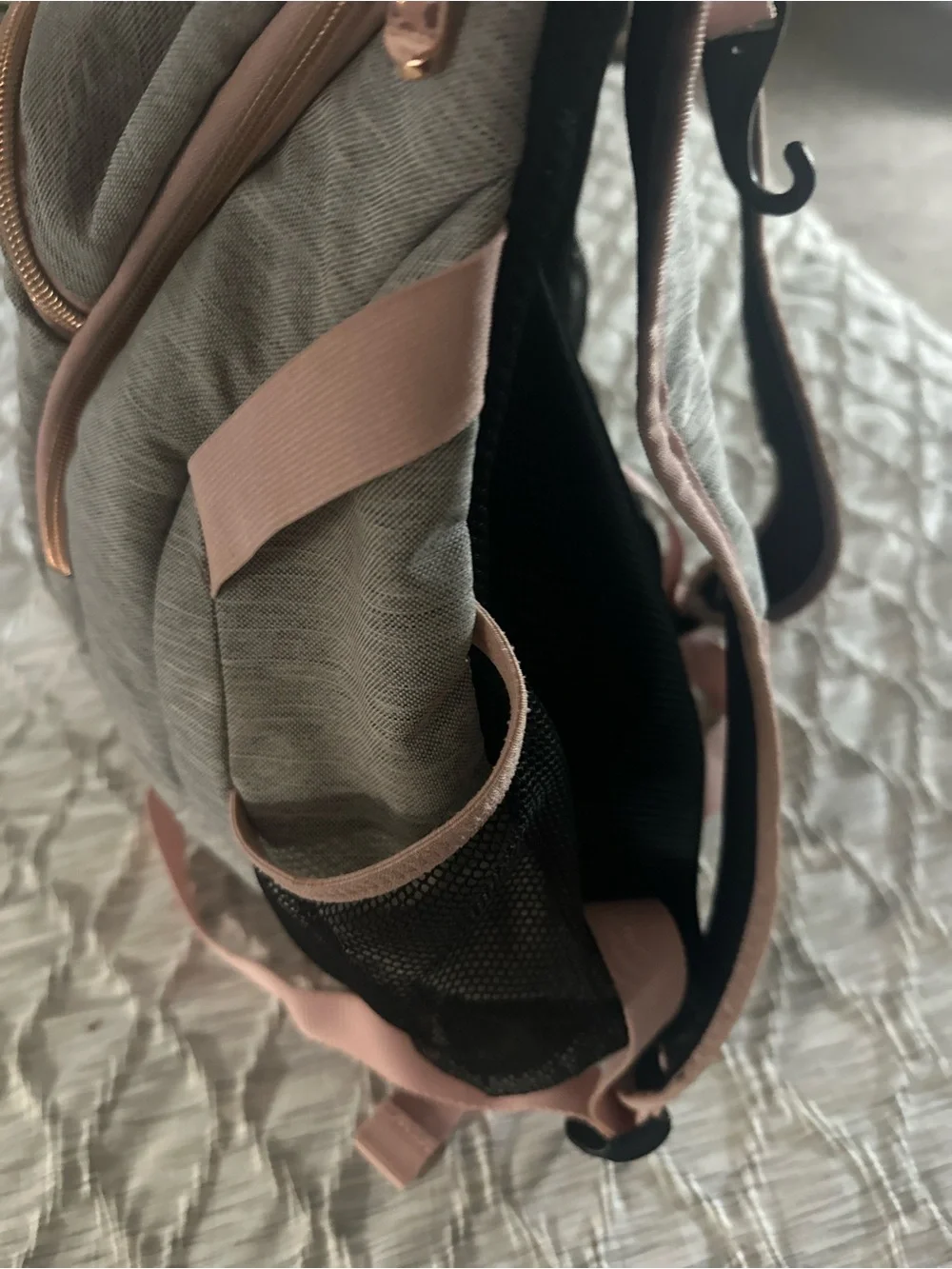 Easton Gray and Pink Kids Backpack Softball